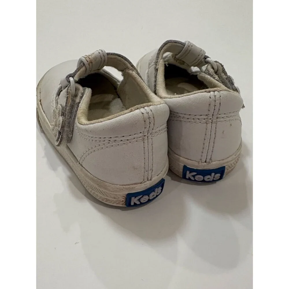Keds Daphne Leather White Mary Jane Casual Shoes 4.5